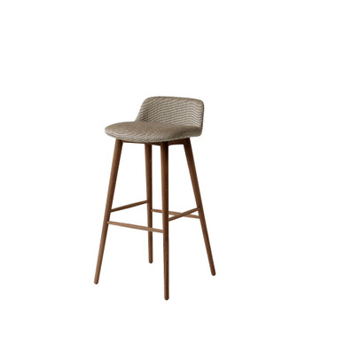 HW125 Rely Upholstered Barstool by &Tradition – front view