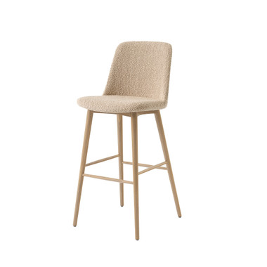 HW135 Rely Upholstered Bar Chair by &Tradition – front view
