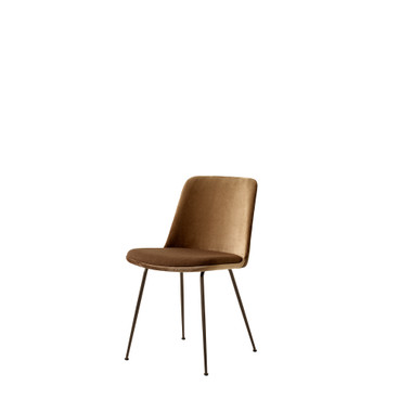 HW10 Rely Mix Upholstered Dining Chair with Cushion by &Tradition – front view