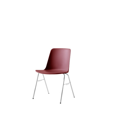 HW27 Rely Stacking Chair with Linking by &Tradition – front view