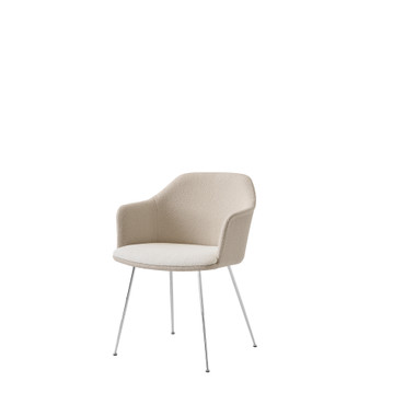 HW37 Rely Mix Upholstered Dining Armchair with Cushion by &Tradition – front view