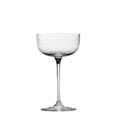 Anemone Vaniglia Midnight Flowers Champagne Coupe - Set of 2 by Serax – front view