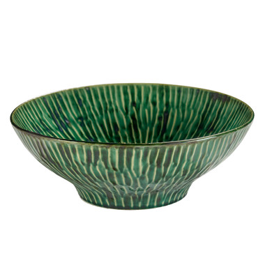 Green Verde Lanza Salad Bowl by Serax – front view