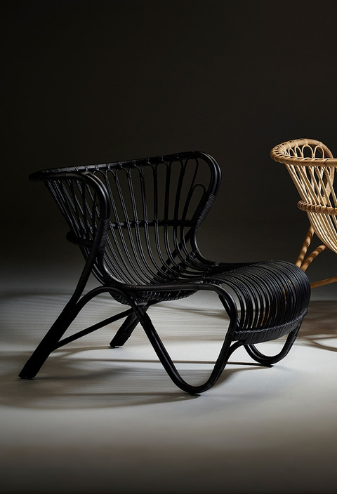 Viggo Boesen Fox Lounge Chair - Timeless Rattan Elegance by Sika