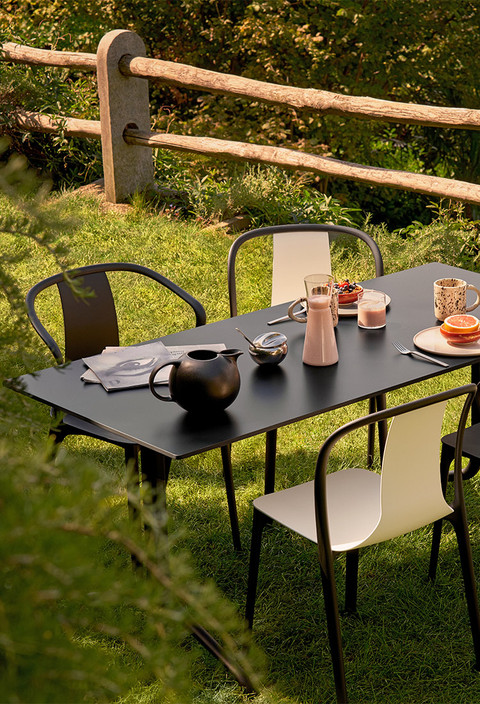 Belleville Plastic Armchair by Vitra | Modern Parisian Design for