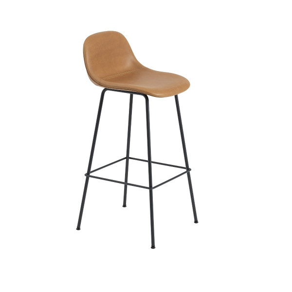 Fiber Upholstered Barstool with Backrest