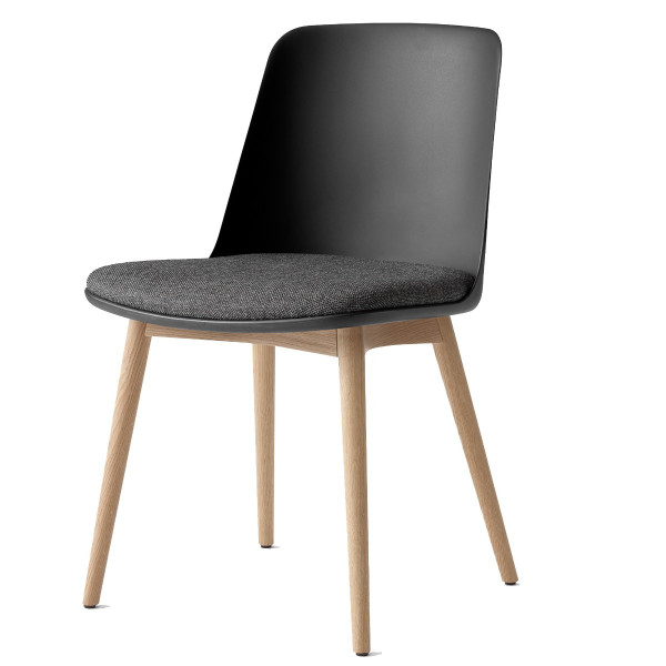 HW72 - HW75 Rely Upholstered Dining Chair with Wooden Base
