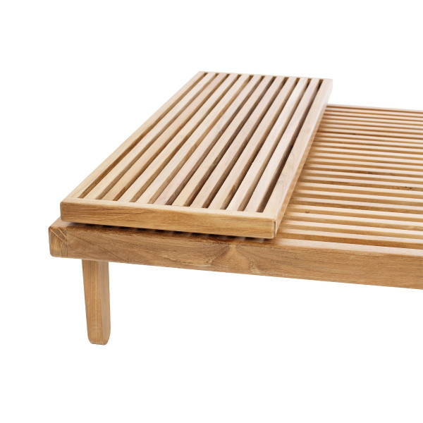 Rib Outdoor Ottoman Tray