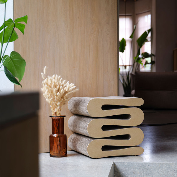 wiggle wiggle 収納スツール 3柄セット Wiggle Stool by Vitra - Iconic Frank Gehry Design in Cardboard
