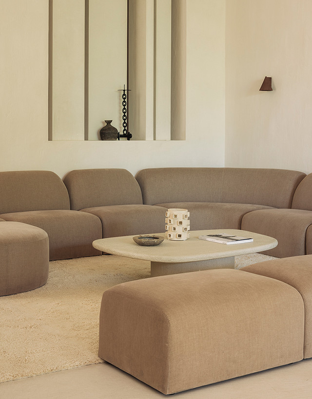 Bulky Modular Sofa by Ethnicraft - lifestyle view 2
