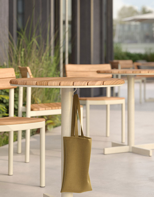 Pelagus Café Table by Fritz Hansen - lifestyle view 1