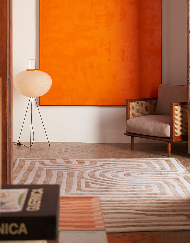 Psychedelic Labyrinth Rug by Dusty Deco - lifestyle view 1