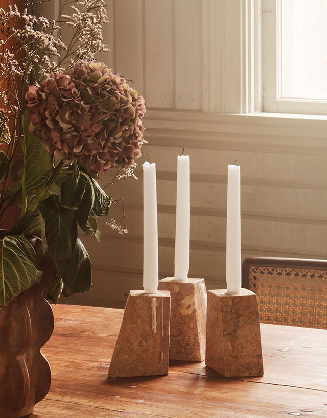 Pyramid Candleholders by Dusty Deco - lifestyle view 1