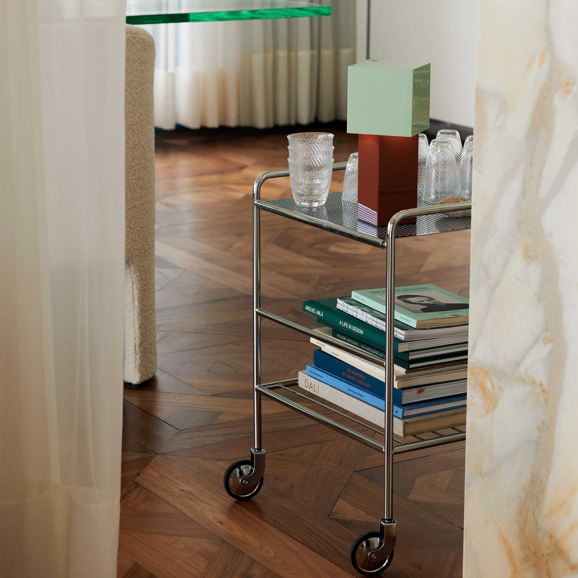 Bar Carts + Cupboards