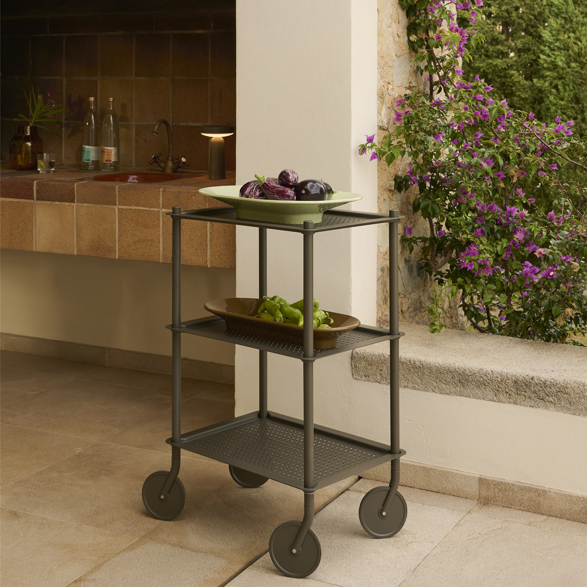 Bar Carts + Cupboards