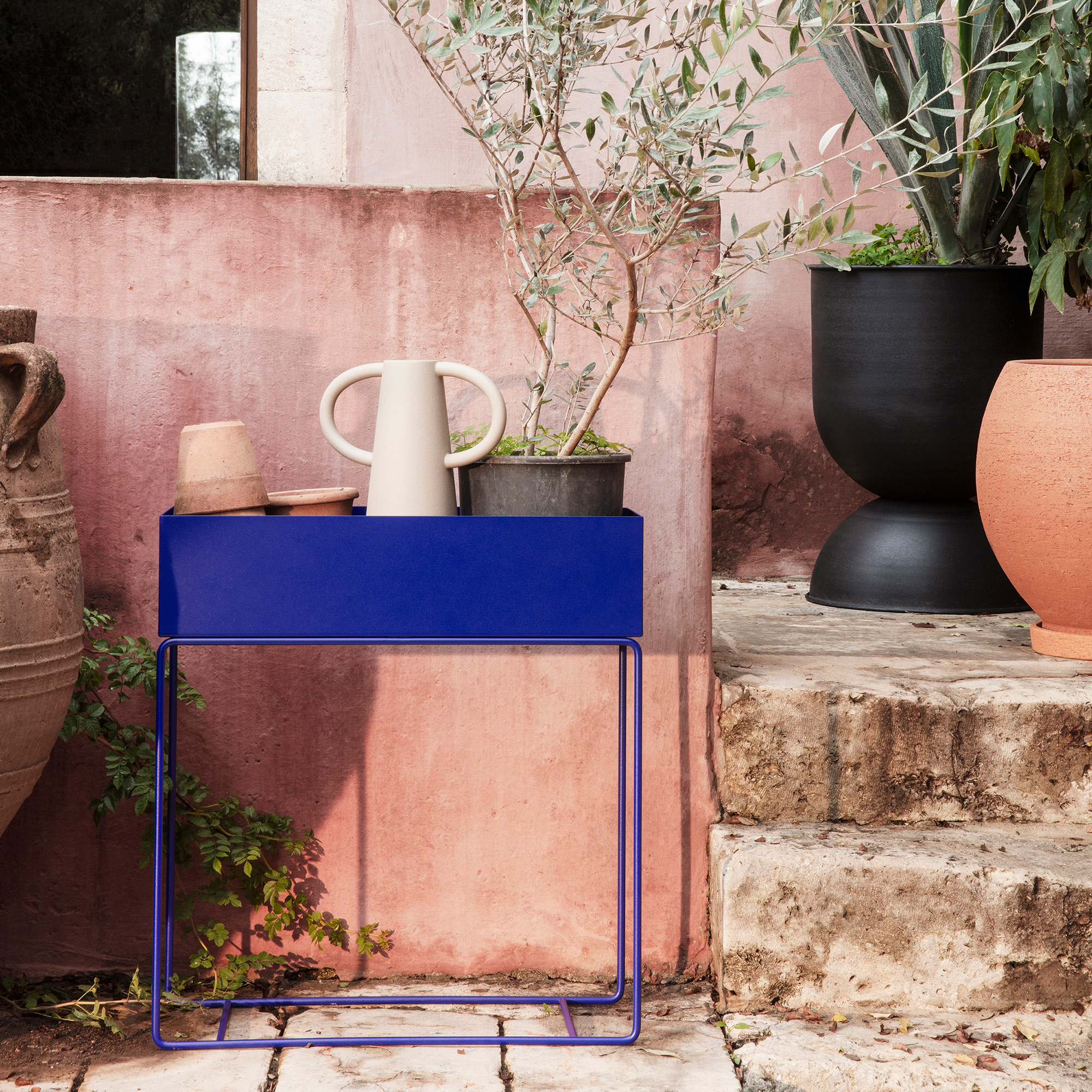 Ferm LIVING Plant Box Round - Stylish Versatile Storage & Planter