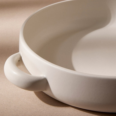 Stoneware Serving Plate with Handles