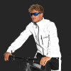 Proviz Reflect 360+ Men's Jacket, on Bike side shot in the Dark