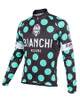 Bianchi Pride Long Sleeve Jersey, Black Polka Dot 