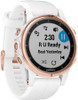 Garmin Fenix 5S Plus Sapphire GPS Watch, Gold/White