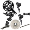 Shimano GRX RX810 Hydraulic Flat Mount STI 1 Ring Crankset Groupset with Cassette  (less calipers & hoses) - 500