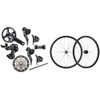 Shimano GRX RX820 Hydraulic Flat Mount STI 1 Ring Crankset Groupset with a Shimano GRX RX880 Disc-brake Wheelset, 700c
