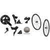 Shimano Dura-Ace R9270 Hydraulic Di2 Groupset with a Campagnolo Bora WTO 35 C23, 2-Way Fit, Disc-brake, Shimano Hub Body, Wheelset - 500