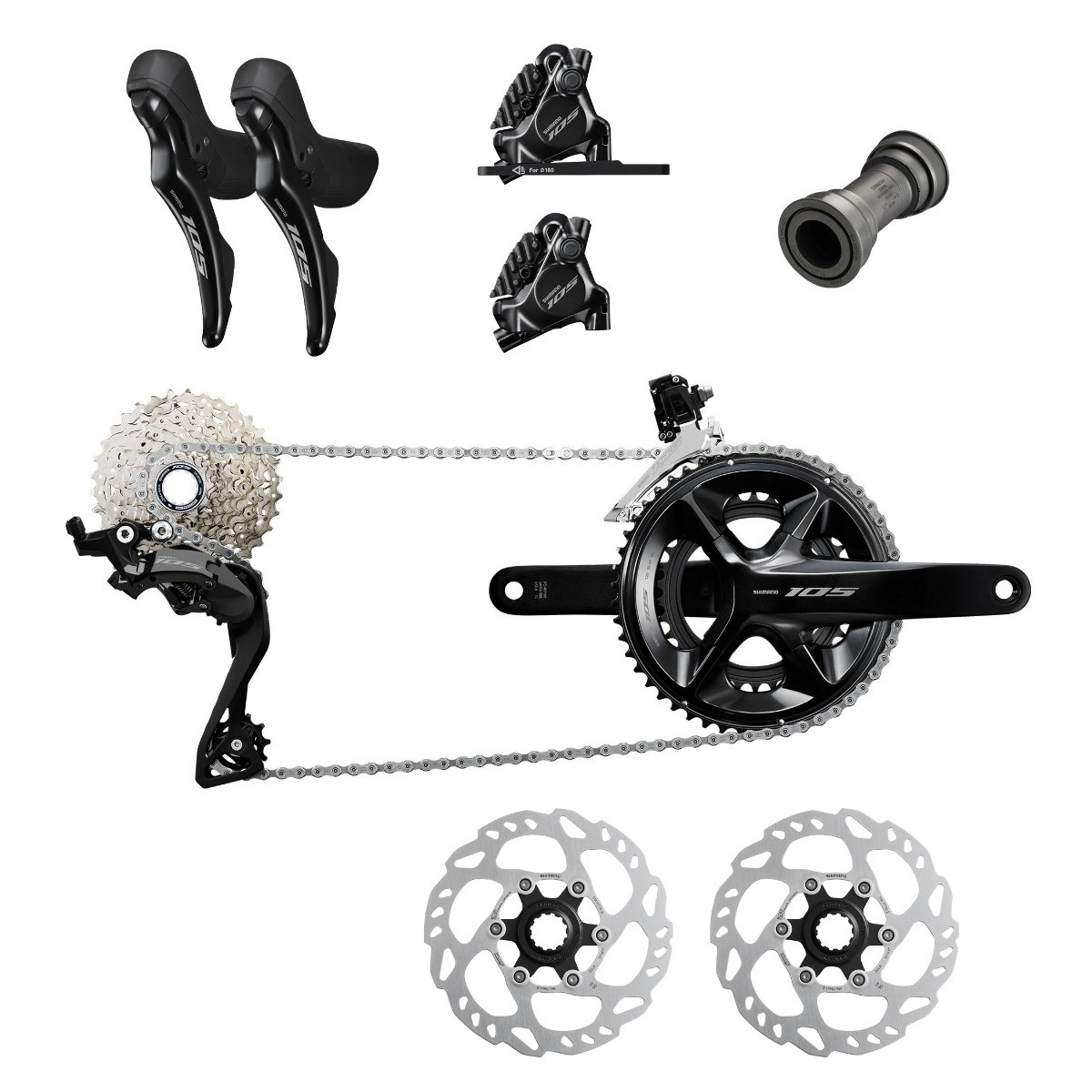 105 R7020 Shimano 105 R7000 Hydraulic Groupset 105 R7020 Shimano