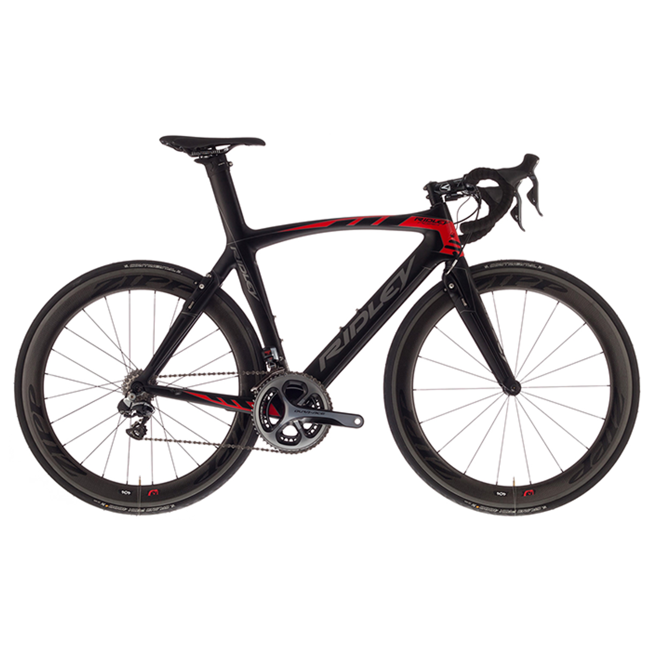 Texas Cyclesport Ridley Noah Fast Campagnolo Ergo equipped Carbon Bicycle, Black and Red