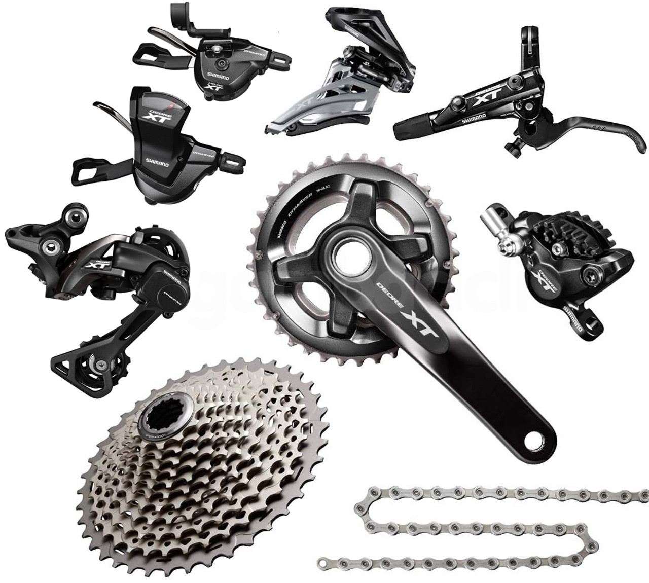 Texas Cyclesport Shimano Deore XT 8000 Groupset with M8000 Chainrings SH-XT-8000-8M 846.99 New