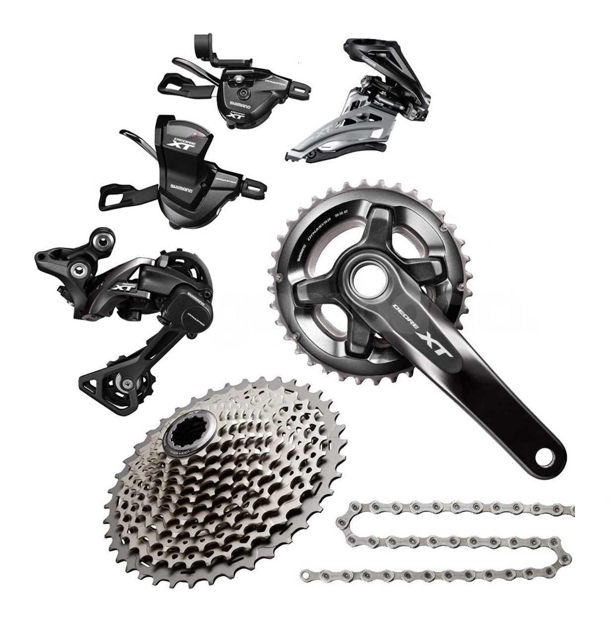 toevoegen aan shuttle Slovenië Shimano Deore XT M8000 11 Speed Groupset (less brake levers & calipers) |  Texas Cyclesport