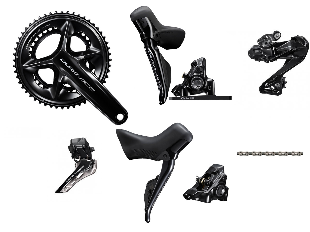 Shimano Dura-Ace R9270 Hydraulic Di2 Groupset (less cassette