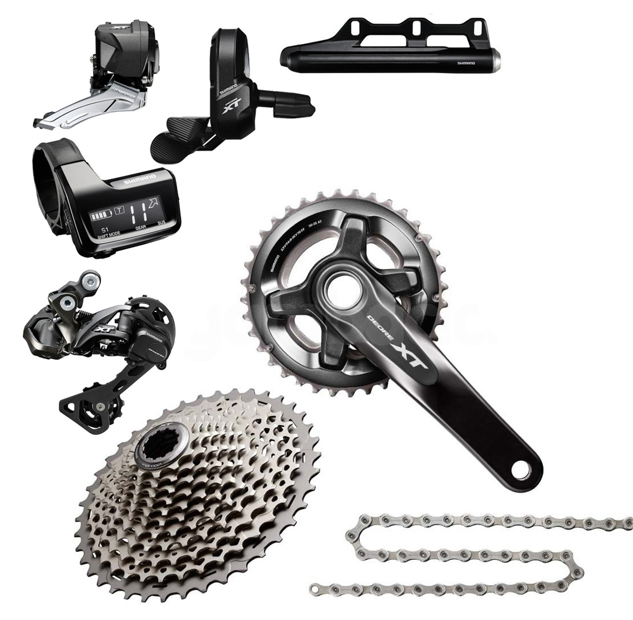 Texas Cyclesport Shimano XT 8050 Di2 Groupset with M8000 Chainrings (less  brake levers & calipers) XTR-8050-7D 1292.99 New
