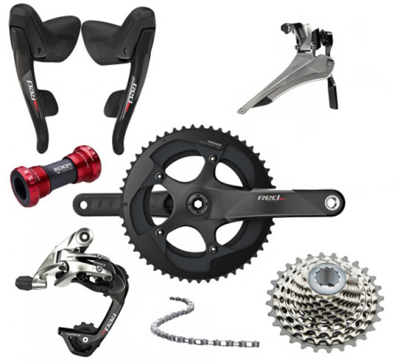 Texas Cyclesport SRAM RED 22 Groupset (less calipers) 2017-18 SRAM-RED22-7-2017 1541.99 New