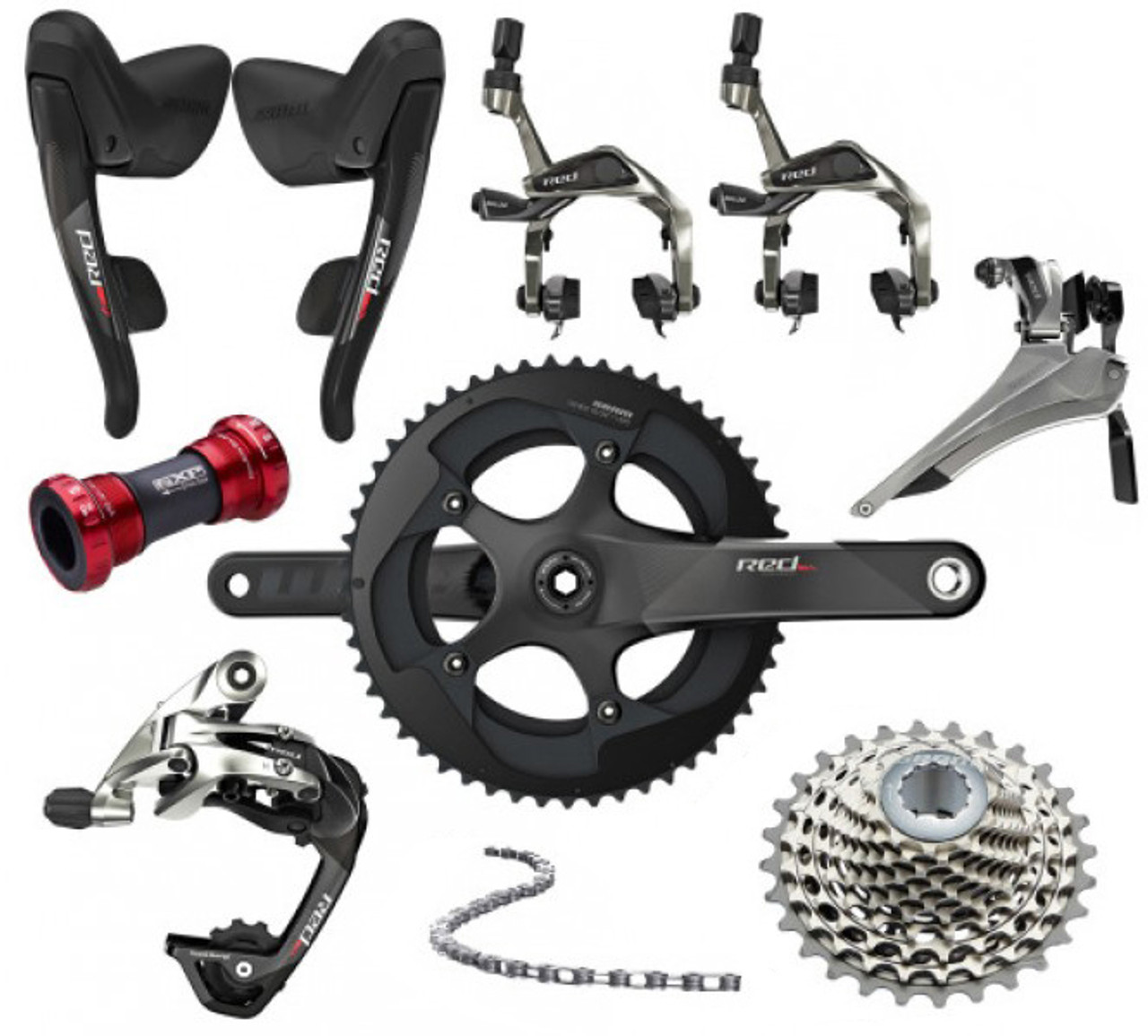 激安売り SRAM RED 10s グループセット(ブレーキ難あり) comindre.com.br