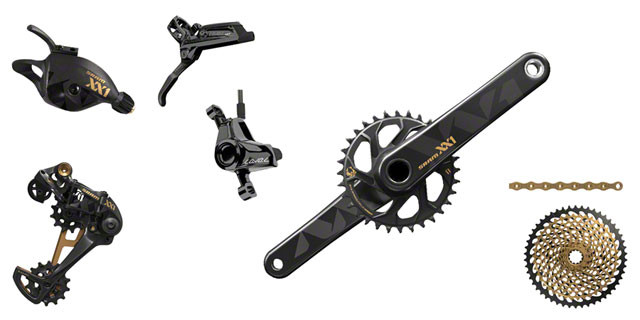 Sram Xx1 Eagle Trigger Shifter Groupset Black Gold