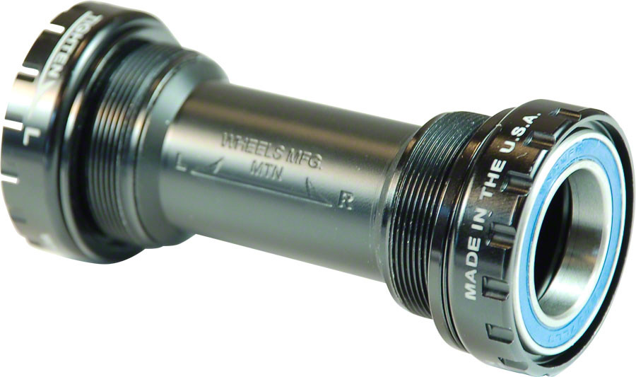 Wheels Manufacturing BSA Bottom Bracket - Shimano MTB, ABEC-3 Bearings,  Black Cups