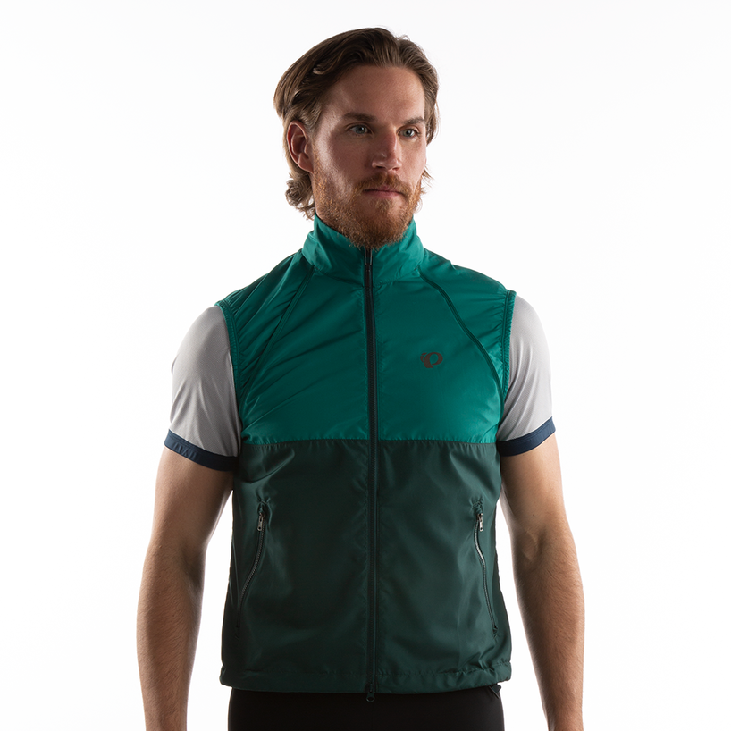 Pearl izumi Quest Barrier Convertible Men's Jacket, Alpine Green / Pine
