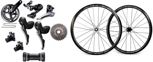 Shimano Dura-Ace R9120 Hydraulic STI Groupset with Shimano Dura-Ace R9170 C40 Wheelset 