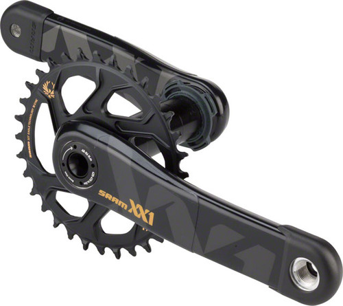 SRAM XX1 Eagle Sync 2 Direct Mount Chainring Crankset, Black & Gold