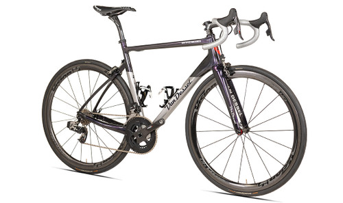 Van Dessel Motivus Maximus Campagnolo Ergo equipped Carbon Bicycle, Silver / Black / Purple - Build It Your Way