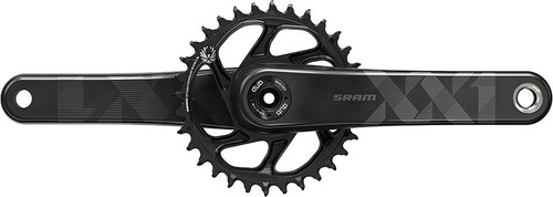 SRAM XX1 Eagle Carbon DUB Sync 2 Direct Mount Chainring Crankset, Black & Gold