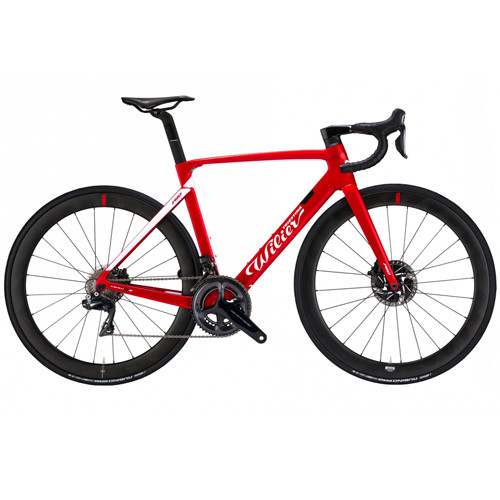 Wilier Disc SRAM 22 Hydraulic equipped Carbon Bicycle, Red & White - Build It Your Way-500