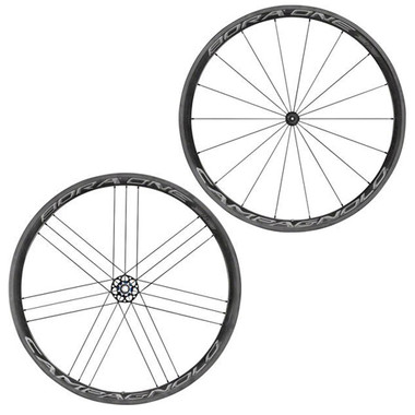 パーツ Campagnolo BORA ONE 35 AC3 TU DarkLabel Campagnolo Bora One 35 Clincher Road Bike Wheelset Dark Label