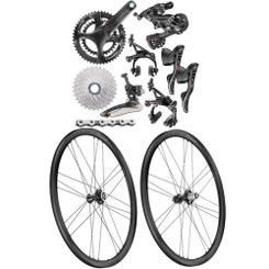 Campagnolo Super Record Rim Ergo 12 Speed Groupset with Bora WTO 33 Wheelset - 500