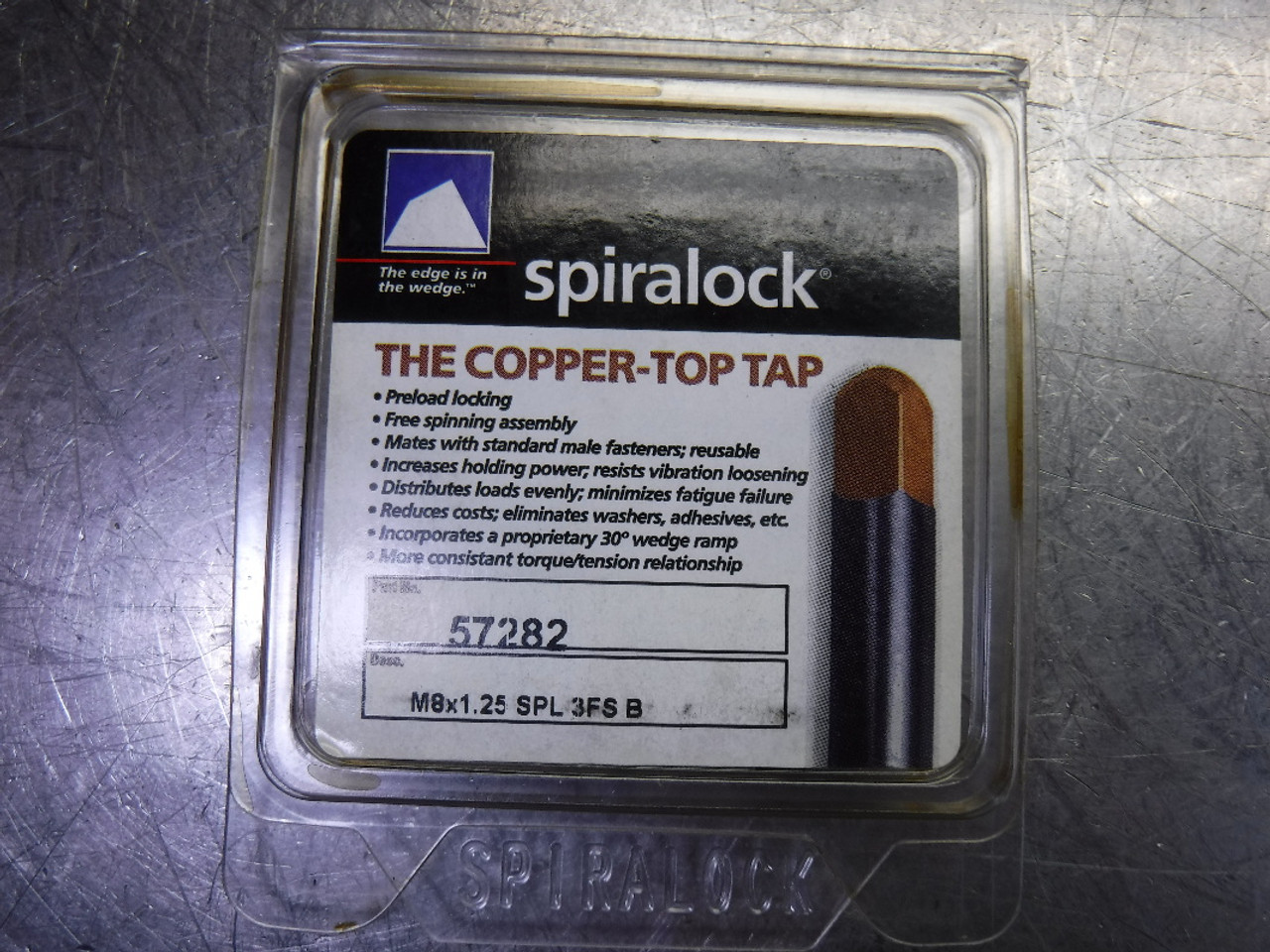 Spiralock CopperTop M8 Taps M8x1.25 SPL 3FS B 57282 Superior Machine