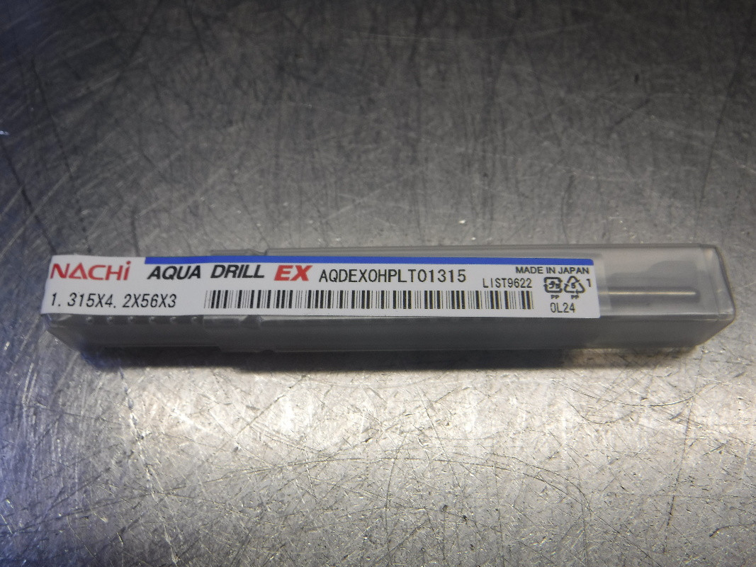Nachi Aqua Drill EX 1.315mm Carbide Drill 3mm Shank L9622
