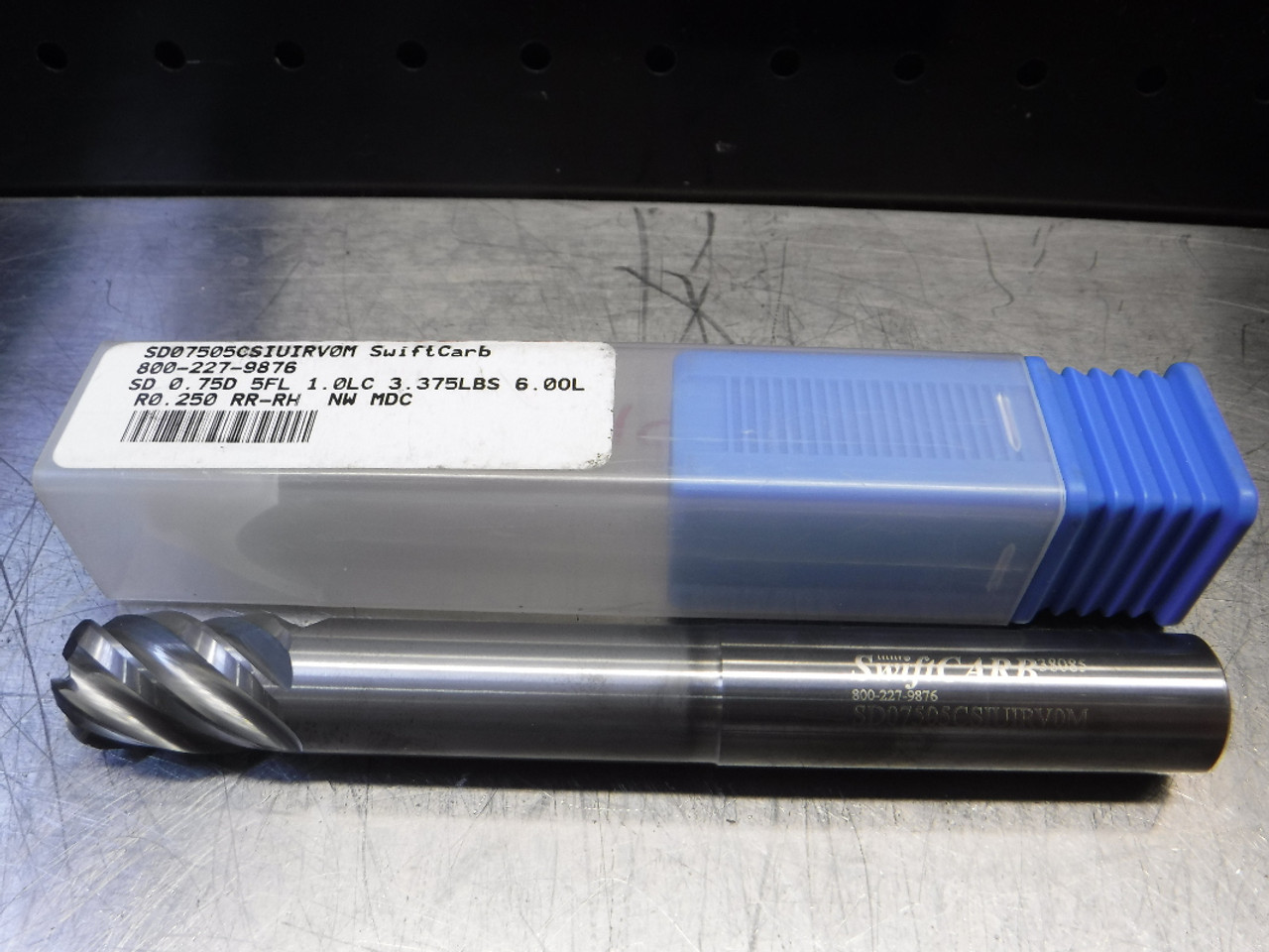 SwiftCARB 3/4" 5 Flute Ball nose Carbide Endmill SD07505CSIUIRV0M