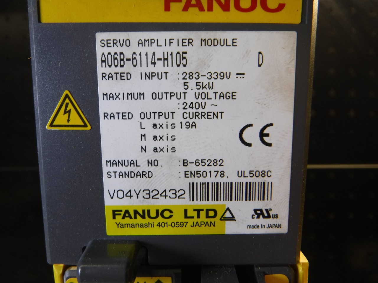 Fanuc Servo Amplifier A06B-6114-H105 (LOC223B)