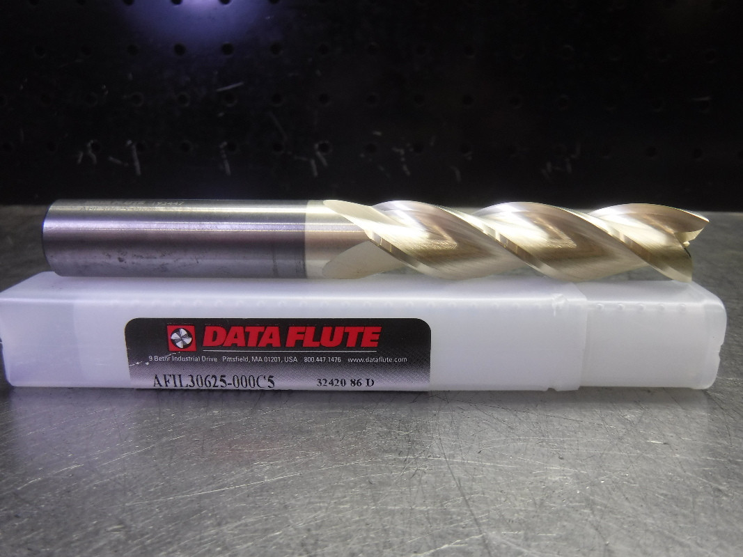 Data Flute 5/8" Solid Carbide Endmill 3 Flute AFIL30625000C5